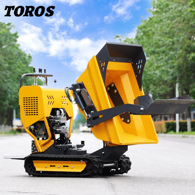 Mua Màu vàng 0,5-0,8 Tons Tracked Mini Dumper với phanh khí / thủy lực online manufacture
