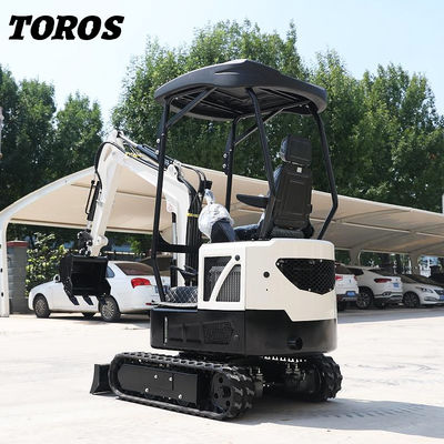19KW Toros Mini Excavator Hydraulic 1.5 Ton Mini Digger Sử dụng tại nhà