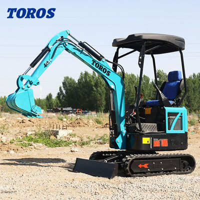 19KW Toros Mini Excavator Hydraulic 1.5 Ton Mini Digger Sử dụng tại nhà