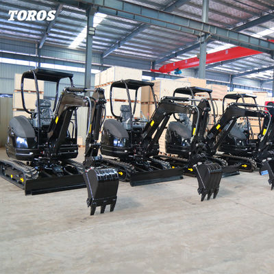 Máy đào mini Crawler Toros 2.6 tấn Thiết bị đào nhỏ để sửa chữa đường