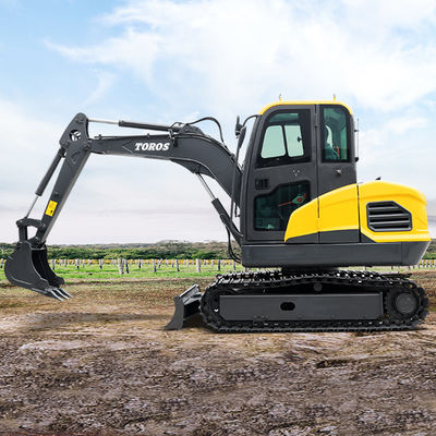 Máy đào tối đa 4450mm Máy đào mini với chiều dài thanh 1240mm