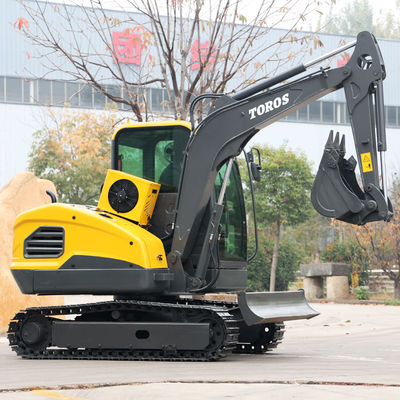 Máy đào tối đa 4450mm Máy đào mini với chiều dài thanh 1240mm