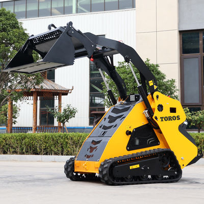 2-4Mph Mini Skid Steer Loader Với 2 Trách Tránh Tránh Load Hệ thống thủy lực vòng kín