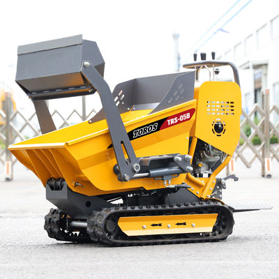 Xây dựng mạnh mẽ Mini Crawler Dumpper với lốp lốp khí nén / rắn