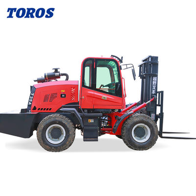 Lốp khí tất cả các địa hình nâng xe tải 6 In chiều rộng 15 ft tối đa tiếp cận phía trước