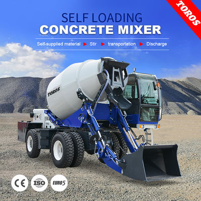 Động cơ tự tải xe tải trộn bê tông 55KW hoạt động tự động
