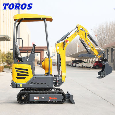 Màu vàng Trung Quốc 1.2 tấn Micro Mini Digger tùy chỉnh chấp nhận được