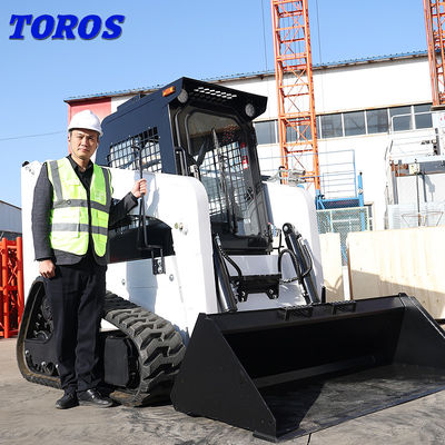 Tùy chỉnh Xây dựng Tay lái 4 bánh Skid Steer 18.2KW Hiệu suất cao