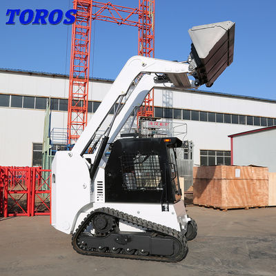 Máy xách tay nhiều chức năng Mini Backhoe Track Skid Steer Loader Động cơ diesel
