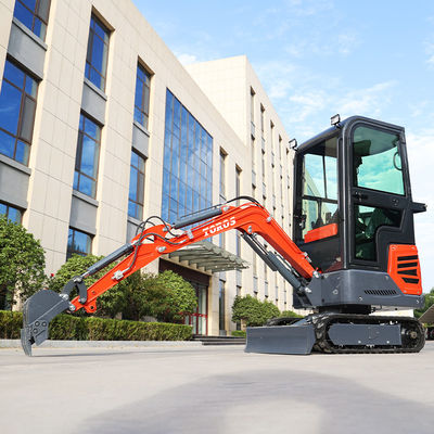Không gian nhỏ Đường cao su Máy xúc mini Vườn Máy đào mini 1.2Ton