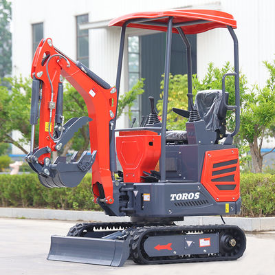 Công trình thành phố Một tấn Mini Excavator Máy đào mini với đường ray 180mm