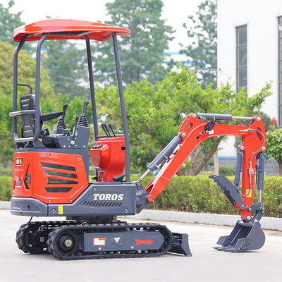 Nhiều mục đích 1.2 T Excavator Khu vườn nhỏ Excavator 2870 * 930 * 2030mm kích thước