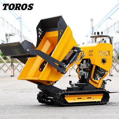 Dòng đường cao su xăng Mini Dumper 500kg Khả năng leo núi mạnh mẽ