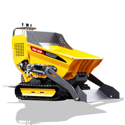 Màu vàng 15-20Tons Tracked Mini Dumper với khí / phanh thủy lực