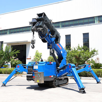 Cần cẩu bánh xích nhỏ có thể tùy chỉnh Cần cẩu bánh xích mini 3t Khoảng cách 16,8m