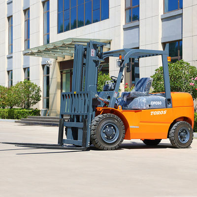 An toàn 3500kg Xe nâng chạy bằng dầu diesel với nĩa di động hoạt động đơn giản