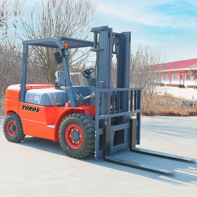An toàn 3500kg Xe nâng chạy bằng dầu diesel với nĩa di động hoạt động đơn giản