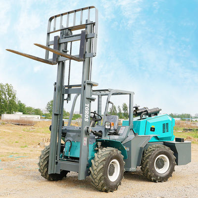 Thiết bị chạy bằng dầu diesel 3,5 - 5,0 tấn Động bốn bánh Xe nâng đường cao
