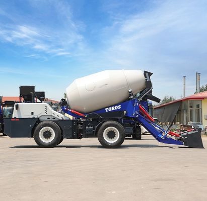Máy trộn bê tông 4 × 2 Xe tải sẵn sàng trộn Xe tải bê tông cho các công trình xây dựng