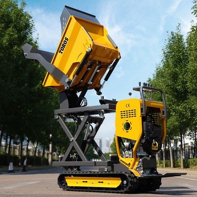 Hiệu quả 500kg Crawler Mini Dumper với khoảng cách trung tâm 520mm