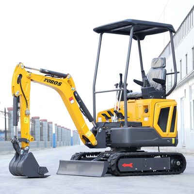 3060mm tổng chiều dài compact crawler Excavator 1 tấn với 8kn lực đào tối đa