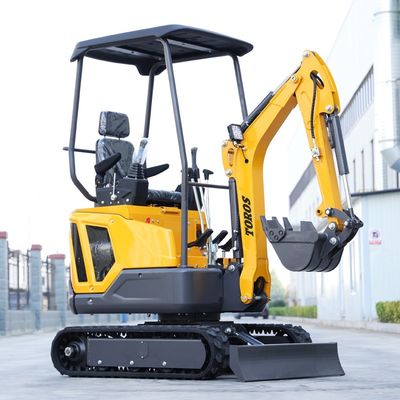Máy đào mini đáng tin cậy 1600kg Trọng lượng hoạt động 30° Khả năng leo núi