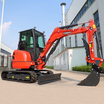 Toros 3,5 tấn Mini Excavator Với động cơ Kubota Micro Digger Mult Functions bagger