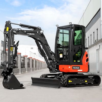 Toros 3,5 tấn Mini Excavator Với động cơ Kubota Micro Digger Mult Functions bagger