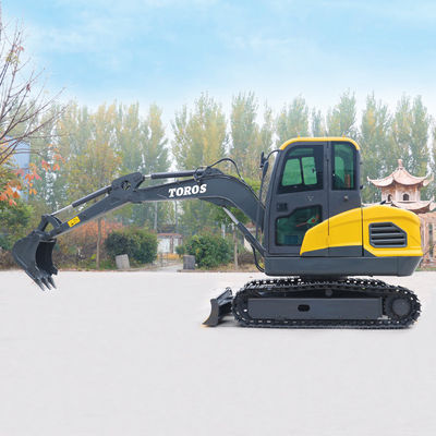 Máy đào tối đa 4450mm Máy đào mini với chiều dài thanh 1240mm