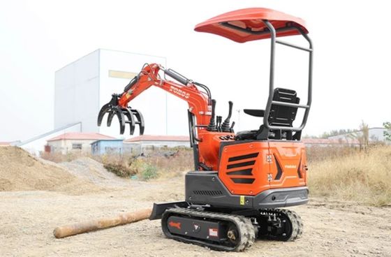 Máy xúc mini 1200kg trọng lượng vận hành, động cơ Kubota