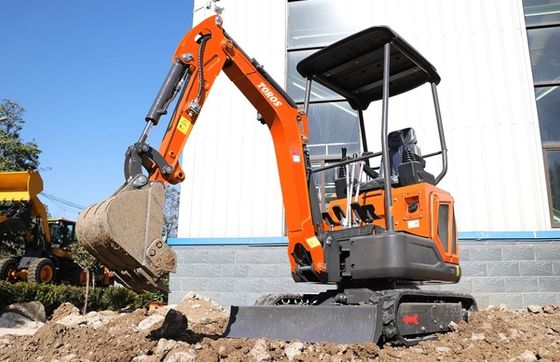 Máy đào mini 1600kg trọng lượng hoạt động, động cơ Kubota