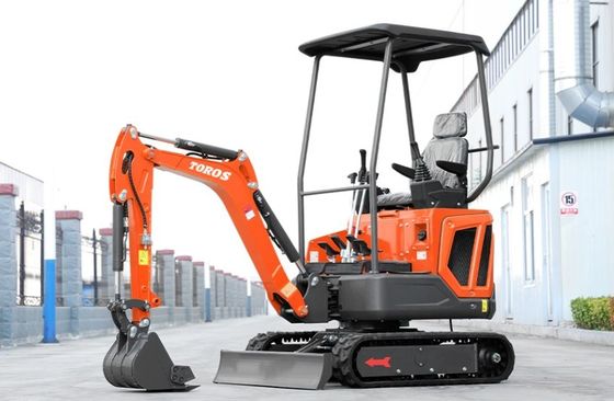 Máy đào mini 1600kg trọng lượng hoạt động, động cơ Kubota