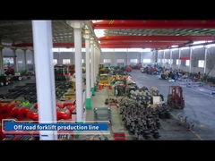 Nguồn điện hạng nặng Xe nâng địa hình gồ ghề Diesel 4wd kèm theo