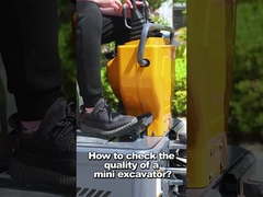 1200kg Cabin khép kín Diesel nhỏ gọn Mini Digger 30 ° Max Gradeability